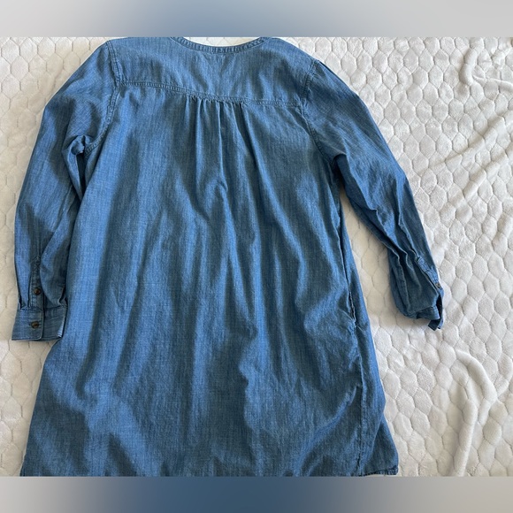 Sonoma Blue Denim Pintuck Tunic Dress - Picture 6 of 7